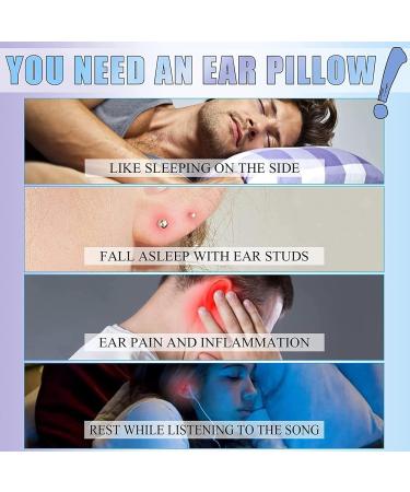 HSRG Ear Piercing Cushion for Side Sleepers | Pain Relief from Ear Pressure Earache & Pressure Ulcers | Ideal for TMJ & Neck Support - Buy Online on GoSupps.com