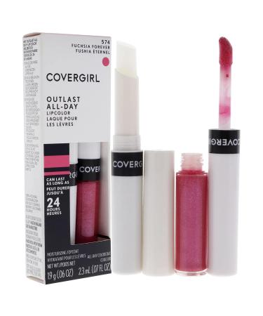 COVERGIRL Outlast All-Day Lip Color Fuchsia Forever - Long-Lasting Lipstick - Buy Online on GoSupps.com