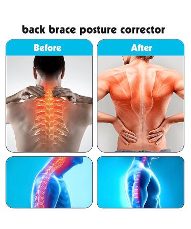 Posture Corrector for Men & Women - Adjustable Back Brace for Neck Spine & Shoulder Pain Relief - Breathable Wearable Under Clothing - Buy Online on GoSupps.com