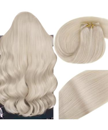 Vivien Remy Extensions Tressen Real Hair Blond Tress Real Hair Extensions Full Head Tress Extensions Real Hair For Sewing Platin Blond #60 55cm 100g 22 Zo11 2-1 Soft #60