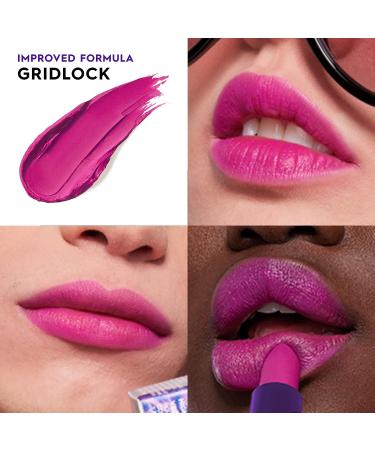 URBAN DECAY Vice Hydrating Lipstick - 35 Shades - Longwearing & Moisturizing formula - Gridlock (bright berry fuchsia - matte) - 0.11 Oz - Buy Online on GoSupps.com