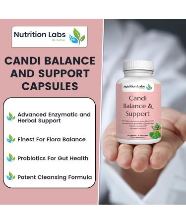 Candida Cleanse Supplement for Women - Balance Gut Flora Support Intestinal & Immune Health with Herbs & Probiotics - Buy Online on GoSupps.com