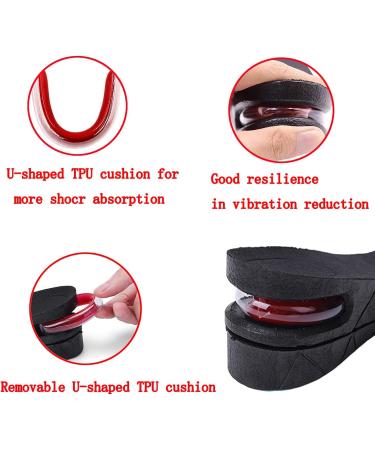 NEUTRY Breathable 4-Layer Height Increasing Elevator Shoe Insole with Air Cushion - 3.54 inch Lift - Buy Online on GoSupps.com