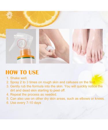 Foot Peeling Spray Instant Foot Peeling Spray Foot Spray to Remove Dead Skin Hydrating Nourish Peel Off Spray Exfoliating Peeling & Calluses on Feet for Cracked Rough Heels (2PCS Green Tea) 2PCS Green Tea - Buy Online on GoSupps.com
