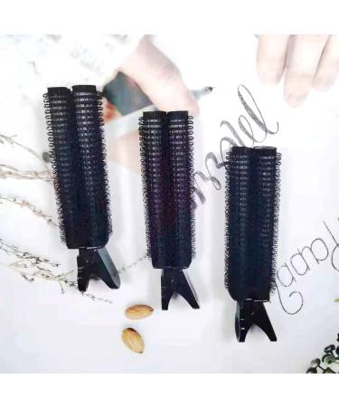 Hair Root Fluffy Clip 4 Pcs Non-Slip Cold Wave Curling Iron for Home Showers Salon DIY Styling Tools (Black) - Buy Online on GoSupps.com