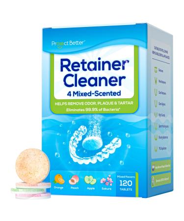 retainer cleaner tablets (4-mixed favor 120 denture cleaning tablets)