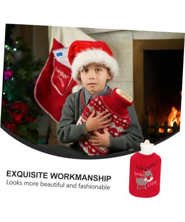Nolitoy Christmas Heat Bottle Warmer - Cozy Knitting Cover & Sweet Gifts for Kids | Small Hot Water Bottles (32x20cm 2pcs) - Perfect Holiday Festive Gifts - Buy Online on GoSupps.com