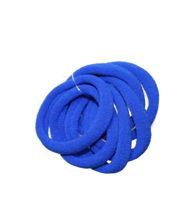 Ponytail Holders Thick Jersey Fabric Royal Blue 6 Pack High Quality Hair Ties for Women and Girls Glitz4Girlz