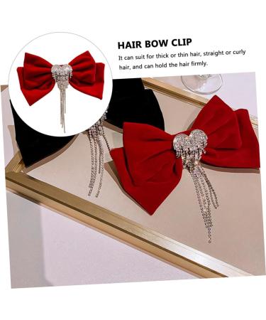 BELLIFFY Tassel Hair Clip Hair Accessories Girl Bow Hairpin Hair Bow Clip Bow Tassel Barrette Hair Bowknot Bow Hair Barrette Bow Barrette Bowknot Barrette Bowknot Tassel Hairpin - Buy Online on GoSupps.com