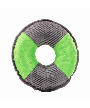 Minifeet dog toy flying disc green -gray medium - ideal for all dogs whether large small adult or puppy - for all dog lovers and playful pets green gray