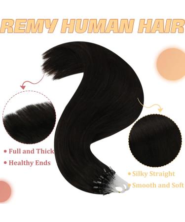 Buy Youngsee Microring Extensions | 40cm Real Hair Brown Micro Loop Extensions | Remy Hair #2 50g - Buy Online on GoSupps.com