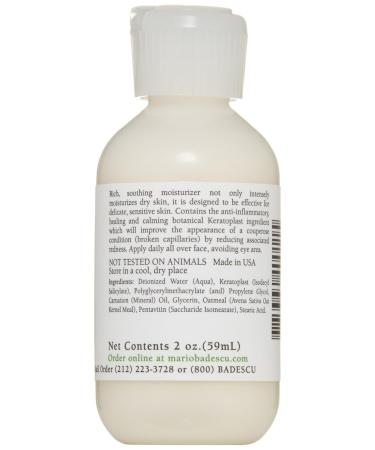 Shop Mario Badescu Kera Face Moisturizer - Ideal for Dry/Sensitive Skin Oatmeal & Lemongrass 2 Fl Oz - International Shipping Available - Buy Online on GoSupps.com