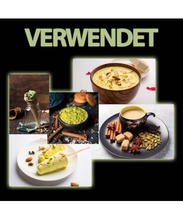 Capsules de cardamome enti rement vertes (200 g) pour affiner les desserts et les plats au curry. Qualit naturelle s lectionn e la main avec bols. - Buy Online on GoSupps.com
