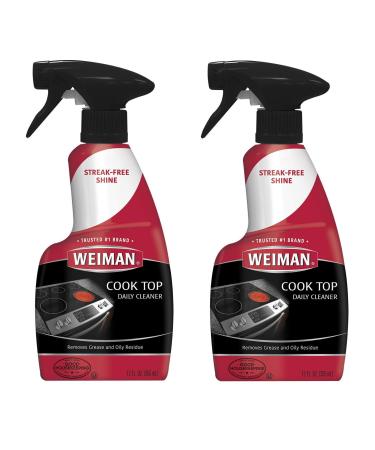 Weiman Ceramic and Glass Cooktop Cleaner - Heavy Duty Cleaner and