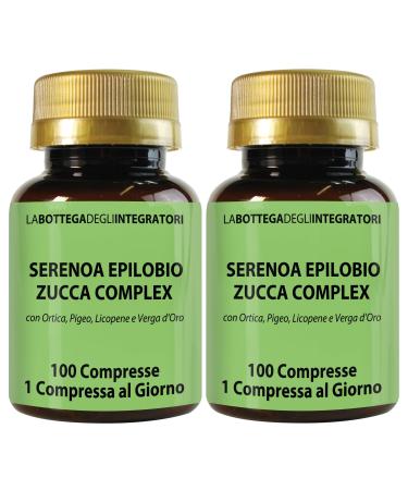 LABOTTEGADEGLIINTEGRATORI Serenoa Epilobio Pumpkin complex with nettle Pygeum Africanum Lycopene and Goldverga 200 tablets 1 per day Dietary supplement for the prostate and urinary tract