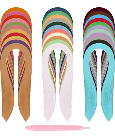 YURROAD Paper Quilling Kit - 5mm Wide Paper, 3960 Strips in 33 Colors with Slotted Tool - 33 Pack - Buy Online on GoSupps.com