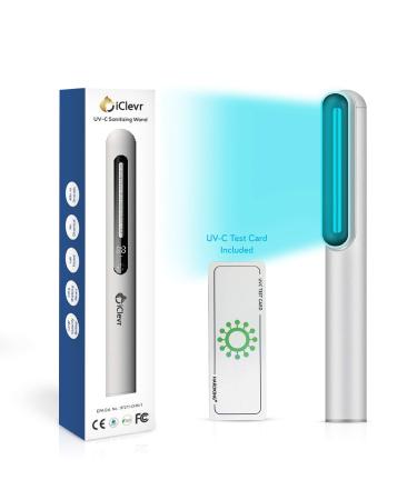 UV-C Light Sanitizer Wand - Powerful 253nm UV Sterilizer Rechargeable Handheld Ultraviolet Portable 99.99% Disinfection for Home, Office, Travel - Total Transparency UVC Test Card Included - Buy Online on GoSupps.com