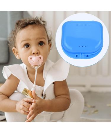 Denture Box Retainer Case Denture Storage Bath Box Denture Holder Box Cleaning Box Lightweight and Portable Cleaning Box with Filter (S Blue) S Blue - Buy Online on GoSupps.com