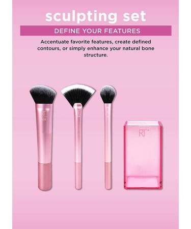 Real Techniques Sculpting Set by Samantha Chapman | 4-Piece Cheek Brush Set for Perfect Contours - Buy Online on GoSupps.com