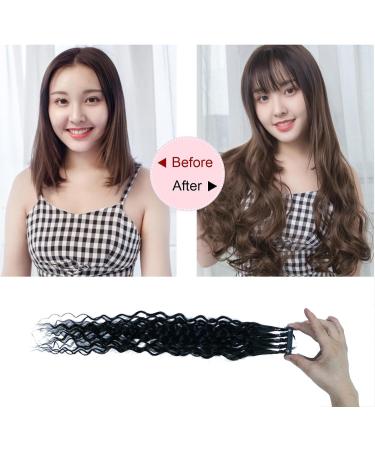 6D2 Curly Hair Extensions For Salon 6D 2nd Generation Wave Curly Human Hair Extensions Can Be Stretched Five Bunches In A Row (Color : 20 Row Size : 70cm/28inch) 70cm/28inch 20 Row - Buy Online on GoSupps.com