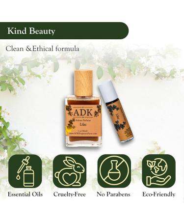 Adirondack Fragrance & Flavor Farm ADK Lilac Botanical Perfume Spray 1 oz (30 mL) Natural Hypoallergenic & Clean Perfume for Women & Men with Notes of Lilac Heliotrope & Cedar 1 Fl Oz (Pack of 1) - Buy Online on GoSupps.com