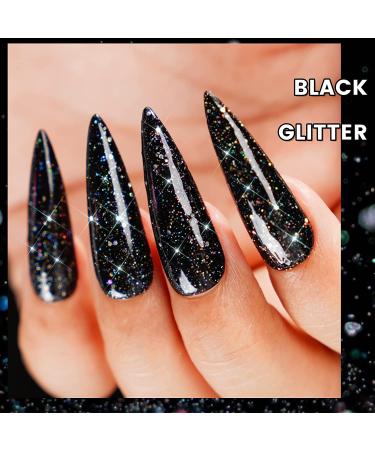 Likomey Gel Nail Polish 15ml - Colorful Black Glitter | Soak Off UV Gel for Salon & Home Manicures - Buy Online on GoSupps.com