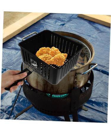 Toddmomy 2 Pcs Square Baking Basket Air Fryer Mesh Basket Wire Mesh Fry Basket Chip Frying Metal Baskets Fried Food Basket Air Fry Basket Snack Basket Electric Storage Basket Carbon Steel 38X22.8CMx2pcs Blackx2pcs - Buy Online on GoSupps.com