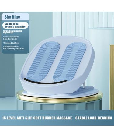 Adjustable Hamstring Stretcher Board for Seniors | 15 Steps Foot Massage & Physiotherapy Tool for Muscle Relief | Ideal for Achilles & Flexibility | Blue - Buy Online on GoSupps.com