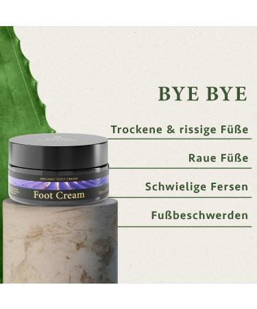 Revitalize Dry Feet with Vegan Foot Cream - Shea Butter Organic Aloe Vera Salicylic Acid - 100ml - Perfect for Cracked Heels & Calluses - Satin Naturel - Buy Online on GoSupps.com