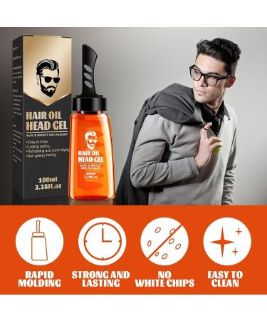 Buy Hair Styling Gel with Comb - Long Lasting Sculpting Wax for Men | 2-in-1 Fast Build Salon Formula - Buy Online on GoSupps.com