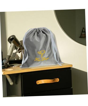 Outanaya Fabric Hair Dryer Travel Pouch Grey Hair Dryer Bag Drawstring Hair Dryer Bag - Buy Online on GoSupps.com