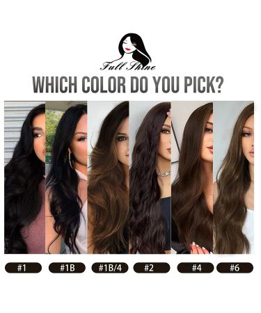 Full Shine 18 Straight Remy Hair Weft Extensions - Double Wefted Darker Brown #2 - 105g Full Head Sew in Weft Human Hair Bundles - Buy Online on GoSupps.com