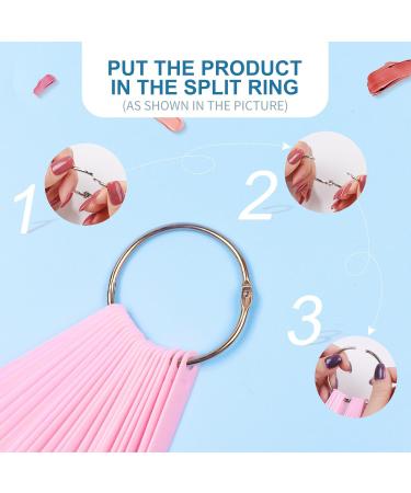 100PCS Transparent Fake Nail Display Sticks for Nail Art Practice - Pink - Buy Online on GoSupps.com