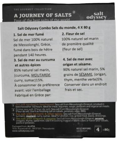 Salt Odyssey Combo Salts of the World 4 x 80g - Buy Online on GoSupps.com