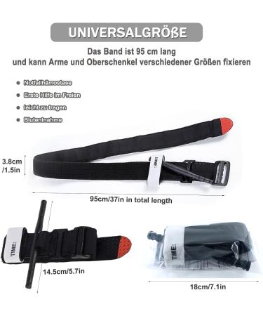 2PC Tactical Tourniquet for Emergency First Aid | One-Handed Bleeding Control & Life-Saving Outdoor Gear - Buy Online on GoSupps.com