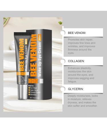  Hengxuan Firming eye cream with bee venom collagen bee venom moisturizing eye cream firming eye cream for men (2) - Buy Online on GoSupps.com