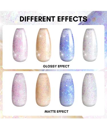 Makartt Glitter Poly Nail Gel Kit - 4 Shimmering Colors - Perfect for DIY Nail Art and Professional Salons - Buy Online on GoSupps.com