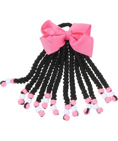 Ponytail Beads and Dreadlocks Fake Braids Color Hair Extensions for Kids Beaded Braided Braids Hair Extensions Kids Ponytail Extension Wig Women's Bow Tie Chemical Fiber Headband As Shown - Buy Online on GoSupps.com