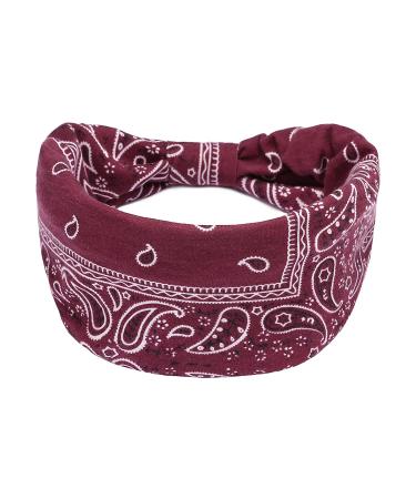 6 PCS Wide Boho Headbands Set 2 for Women - Non Slip Sweat Fashion Headwraps for Workout, Sports, Yoga - Elastic Bandana Hair Bands, Large Headwear fit All Sizes - Buy Online on GoSupps.com