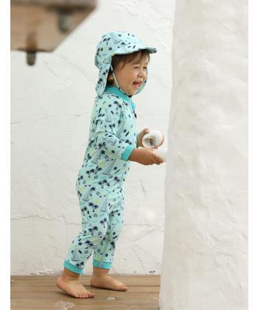 weVSwe Baby Toddler Boy Swimsuit | UPF 50+ Sun Protection Rash Guard Swimwear | Crotch Zipper | 0-3 Years | Surfboard Design - Buy Online on GoSupps.com