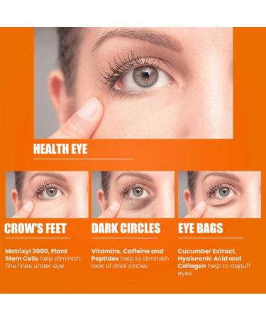 Vitamin C Eye Cream 15ml Dark Circle Eye Cream VC Eye Brightening Cream Firming Eye Cream Prevents Under Eye Bags And Puffiness - Buy Online on GoSupps.com