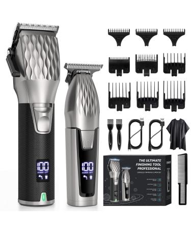 Zaekary Professional Hair Clippers Trimmer Kit, Cordless Barber Clippers Hair Cutting Kit Beard T Outliner Trimmers Haircut Grooming Kit Gift for Men Women Kids