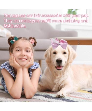 YNR 15PCS Mixed Styles Pink Hair Clips for Dog Dog Hair Bows Bowknot dog hair Grooming Accessories Hair Beauty Accessorie Puppy Hair Barrettes for Cats Dogs Kitten Puppies Hairpin Accessories - Buy Online on GoSupps.com