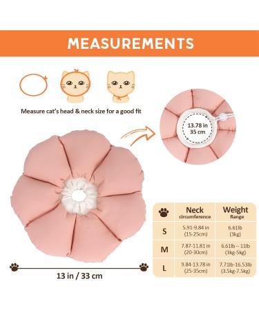 Avont Rewrise Cat Adjustable Soft Neck Collar - Protective Leak Collar for Small Dogs After Surgery - Pink Rose Large - International Shipping Available - Buy Online on GoSupps.com