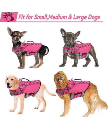 Alagirls Pink Dog Life Jacket for Swimming & Beach | Costume for Small Dogs (Chest 47-61cm) - Ideal for Safety & Fun! - Buy Online on GoSupps.com
