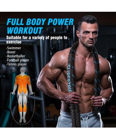 Super Trip Weighted Jump Rope for Adult Fitness - 360 Rotating Handles Heavy 3.1/3.4 lb Rope for Full Body Workout - Ideal for Men & Women - Buy Online on GoSupps.com