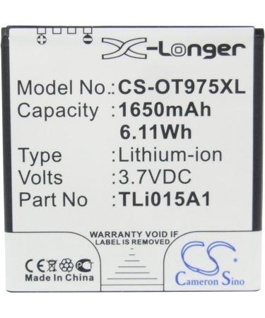 BELLV Battery Replacement for Vodafone TLi015A1 - Compatible with Smart 3 Smart III VF975 VF-975 VF975N VF-975N | International Shipping Available - Buy Online on GoSupps.com
