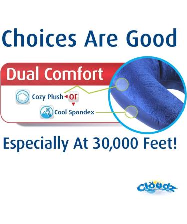 Cloudz Microbead Travel Neck Pillow - Blue | Comfortable & Supportive - Buy Online on GoSupps.com