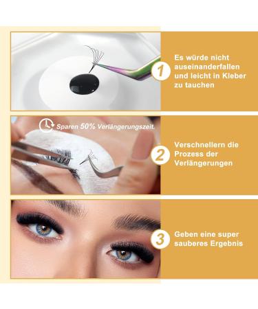 Buy 5D Eyelash Extensions - Mixed Long Fan Wicker Compartment 0.07 & 0.10 Strength C D Curl | Volume 8-15 Mix - International Shipping Available - Buy Online on GoSupps.com