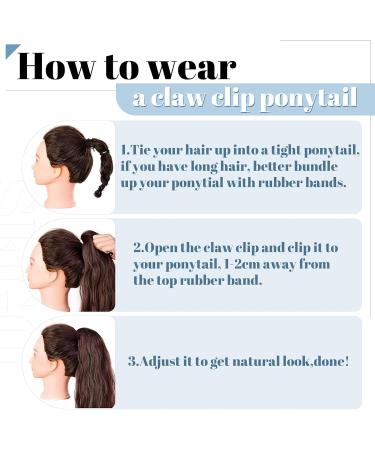 14 inch SEGO Claw on Ponytail Clip in Human Hair Extensions #6 Light Brown One Piece 100% Real Remy Hairpieces Straight (105g) 14 Inch #6 Light Brown - Buy Online on GoSupps.com